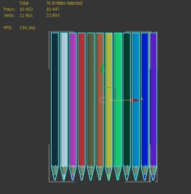 Colored Pencils 3D model_5