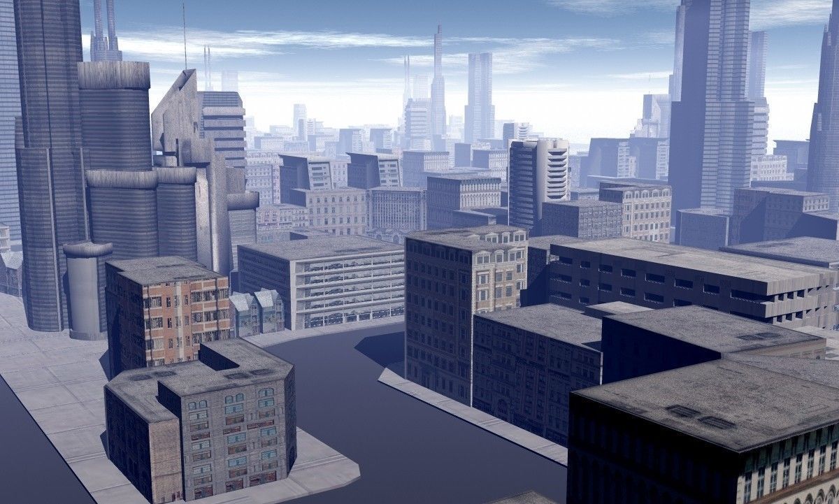 Low Poly City Free low-poly 3D model_4