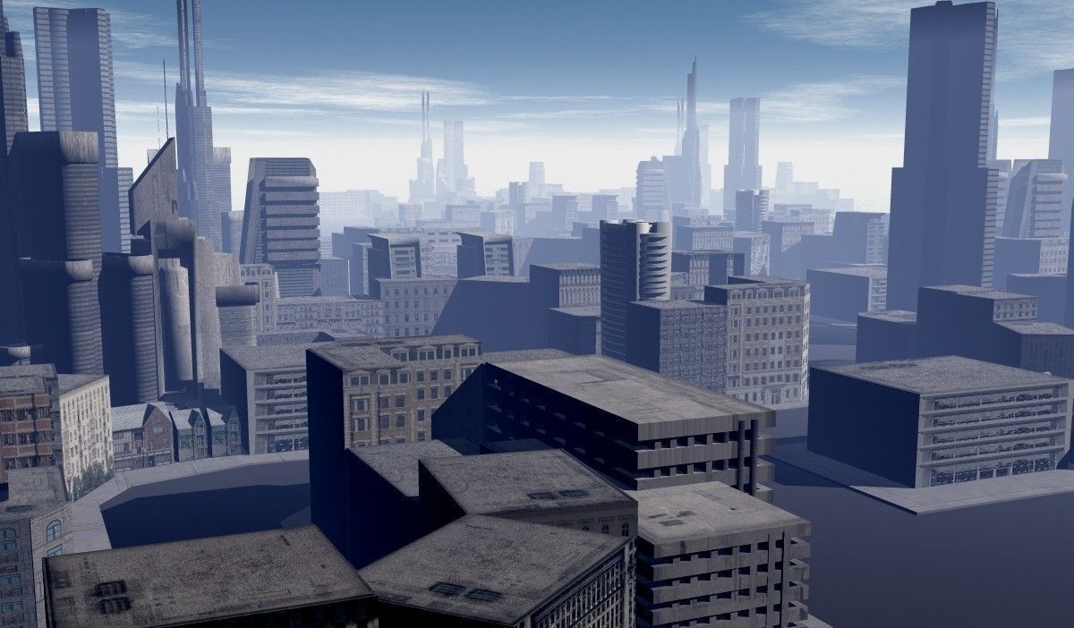 Low Poly City Free low-poly 3D model_5