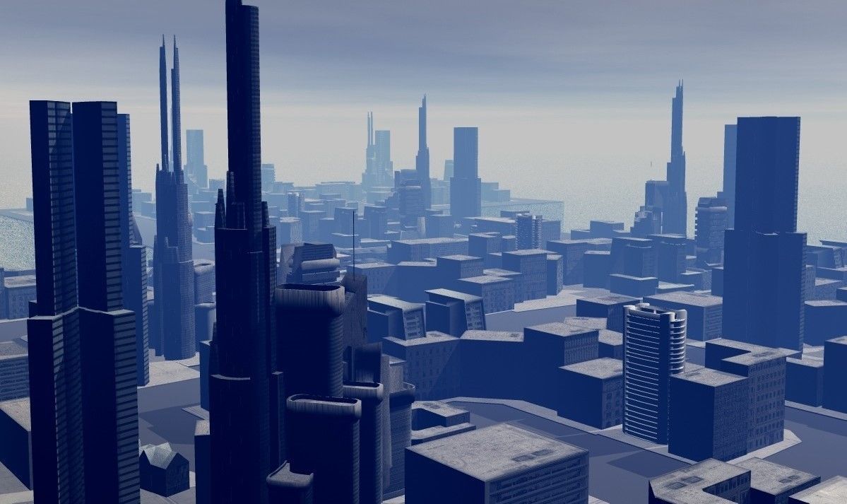 Low Poly City Free low-poly 3D model_12