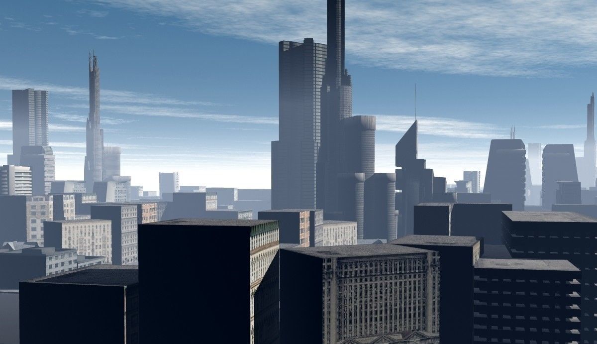 Low Poly City Free low-poly 3D model_3