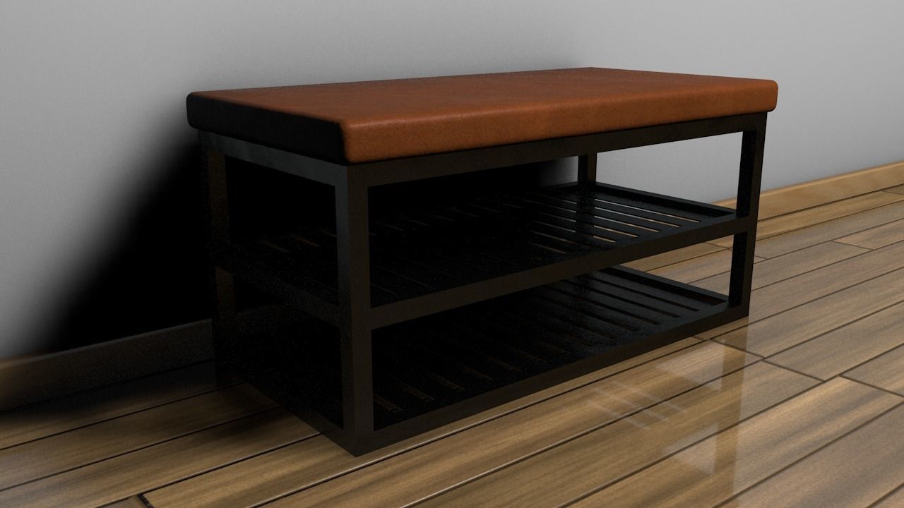 Shoe rack Free 3D model_0