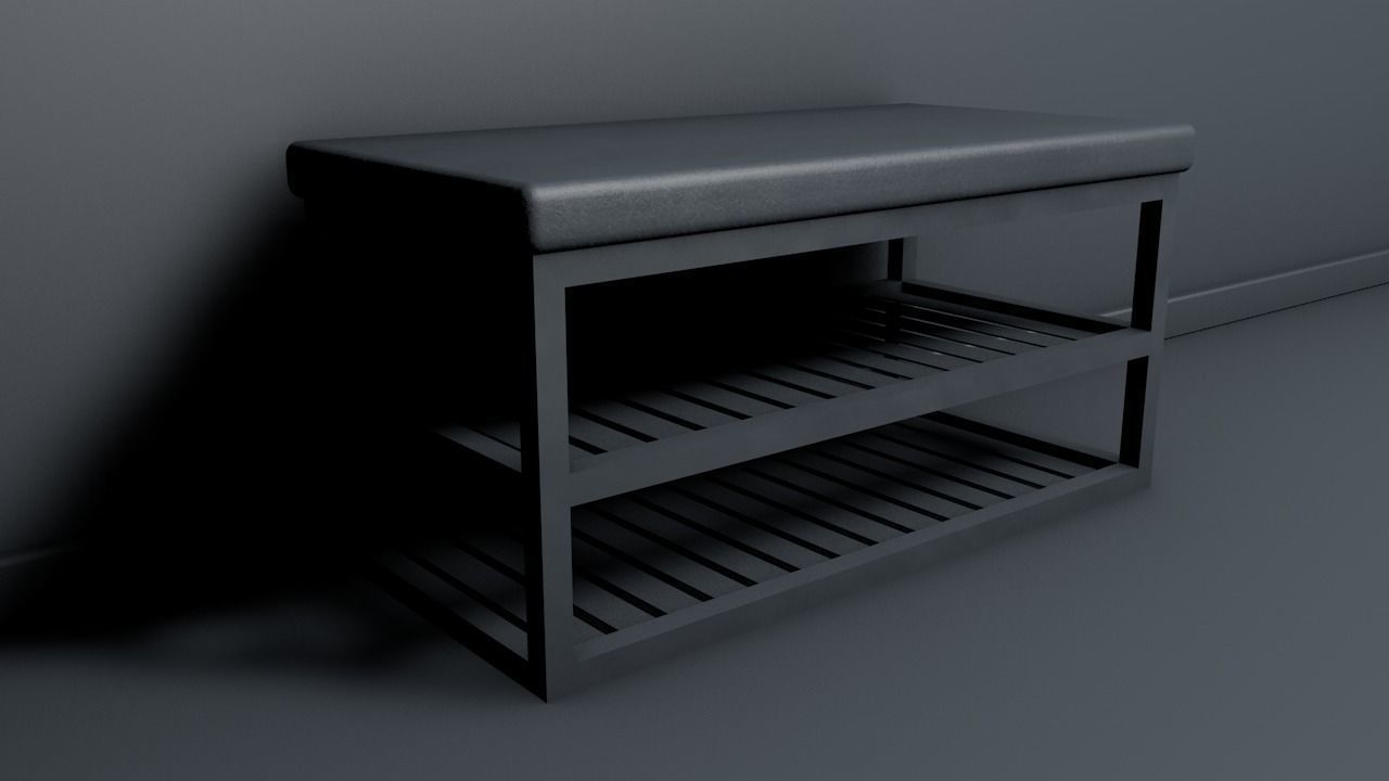 Shoe rack Free 3D model_4