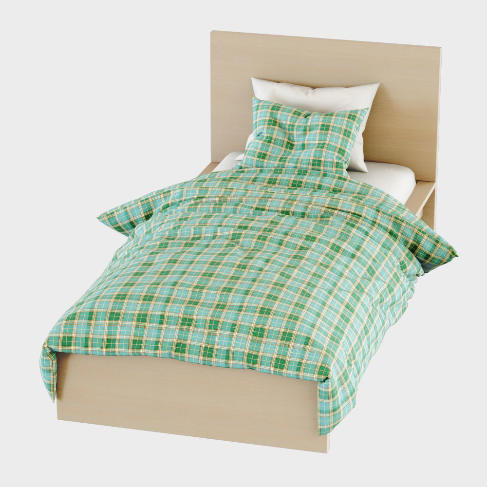 Bed Malm 3D model_1