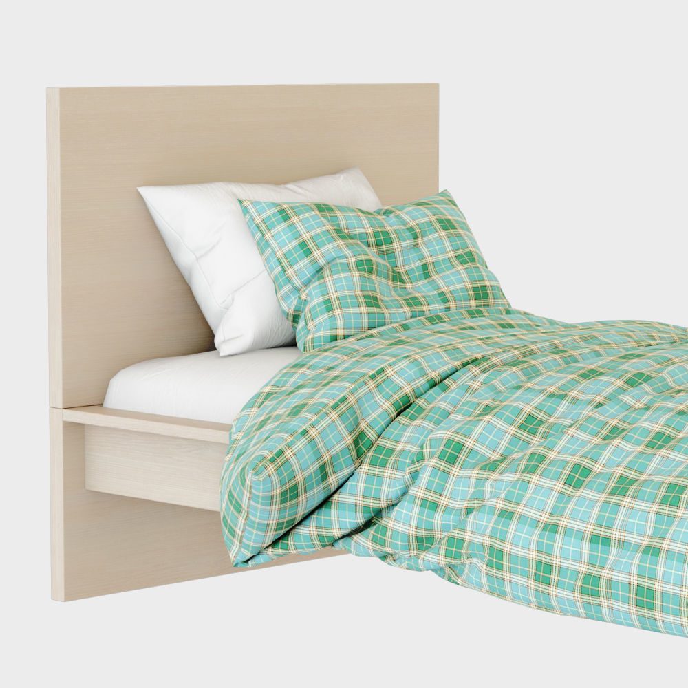 Bed Malm 3D model_2