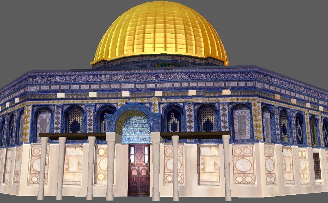 Dome of the Rock Jerusalem Aqsa 3D model_3