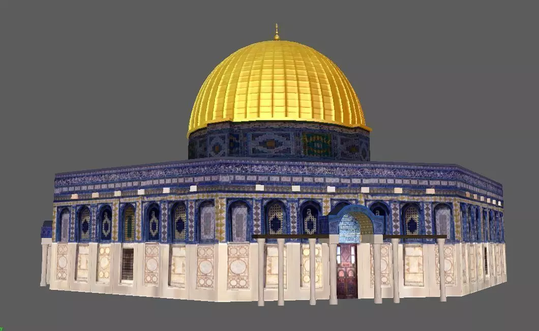 Dome of the Rock Jerusalem Aqsa 3D model_0