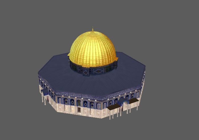 Dome of the Rock Jerusalem Aqsa 3D model_1