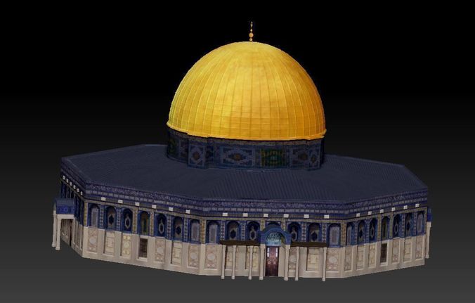 for 3D print Dome of the Rock Jerusalem Aqsa wrl stl model 3D print model