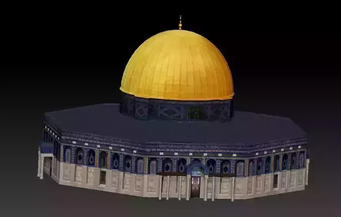 for 3D print Dome of the Rock Jerusalem Aqsa wrl stl model 3D print model