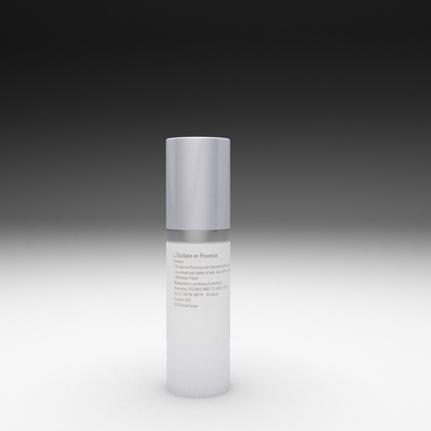Cream bottle 3D model_24