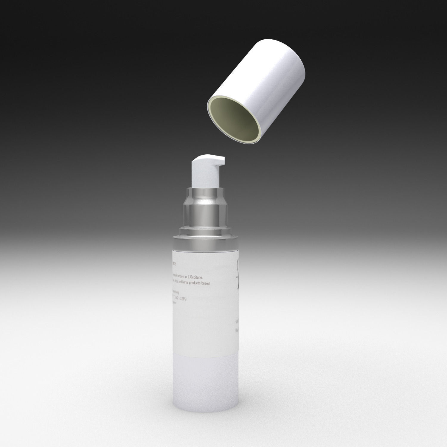 Cream bottle 3D model_15