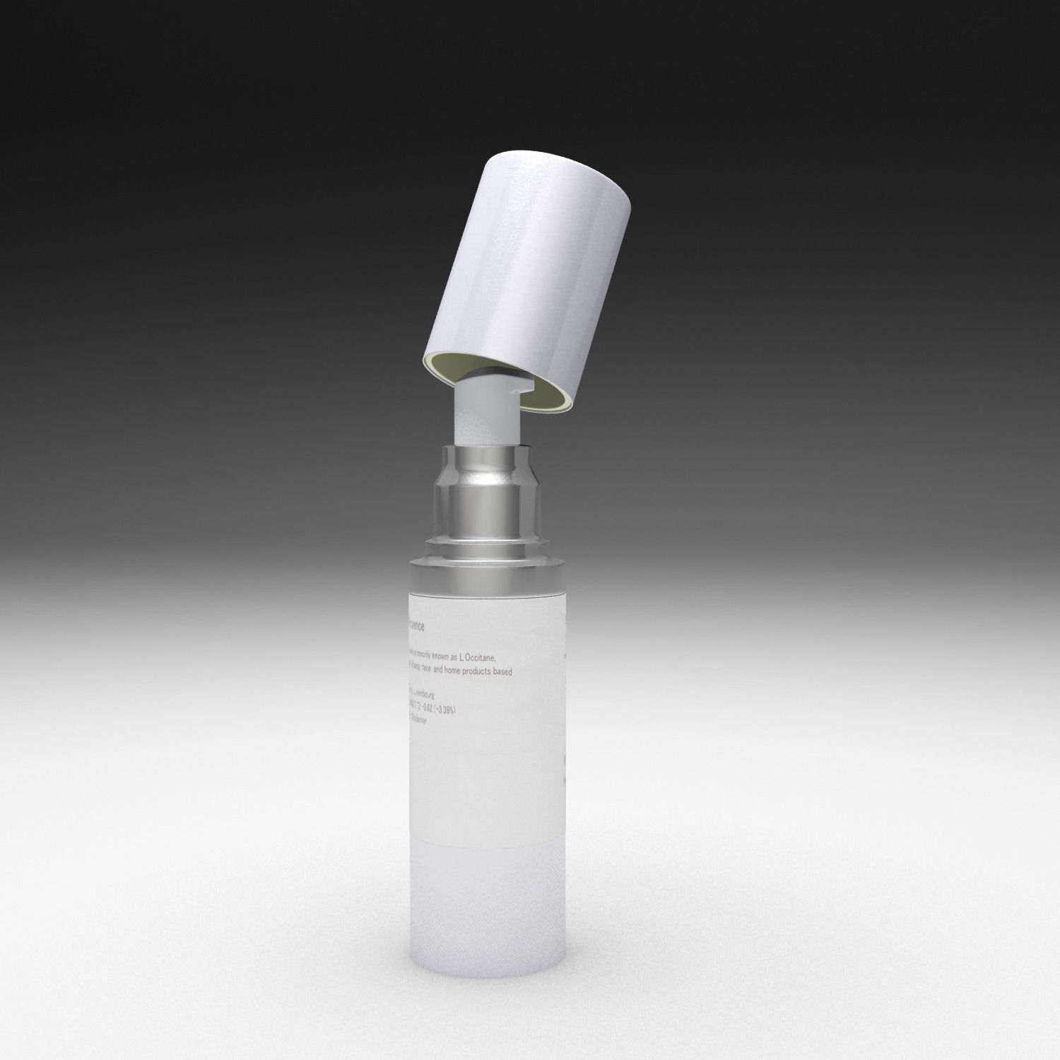 Cream bottle 3D model_16