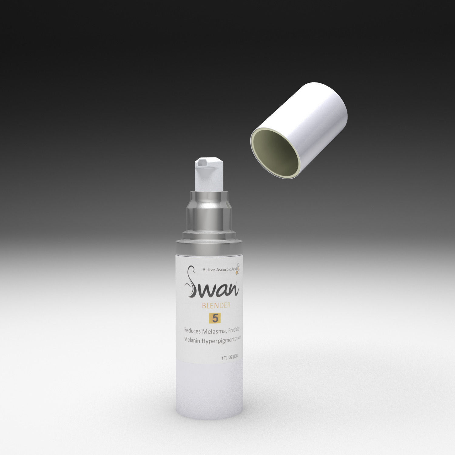 Cream bottle 3D model_6