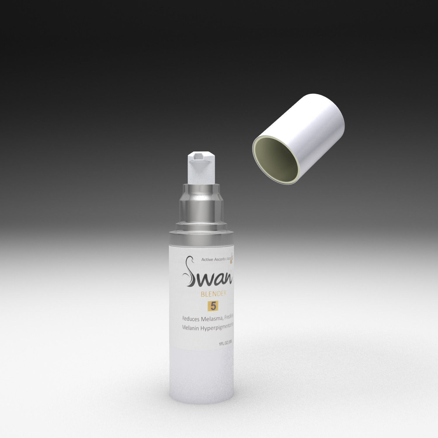 Cream bottle 3D model_3