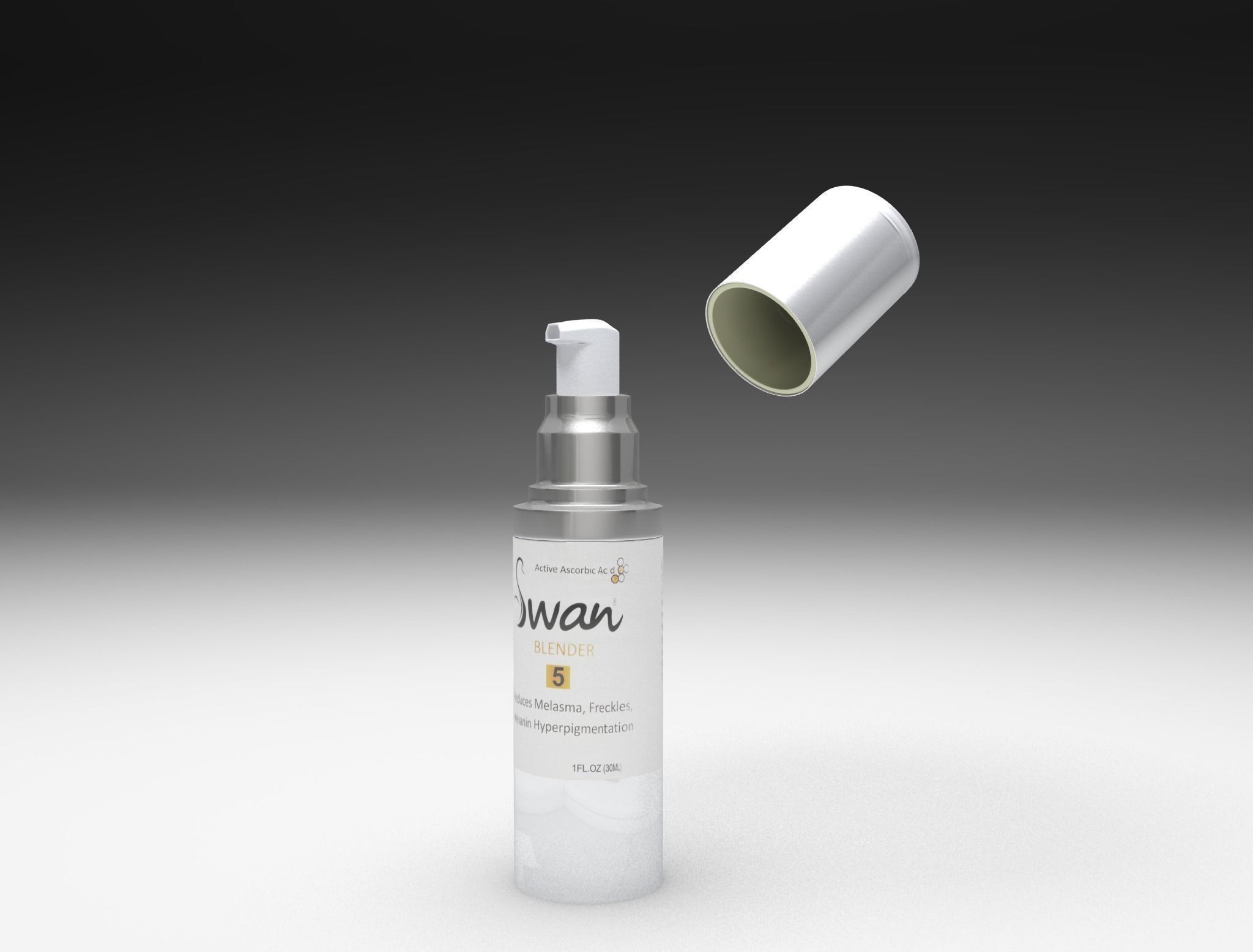Cream bottle 3D model_0
