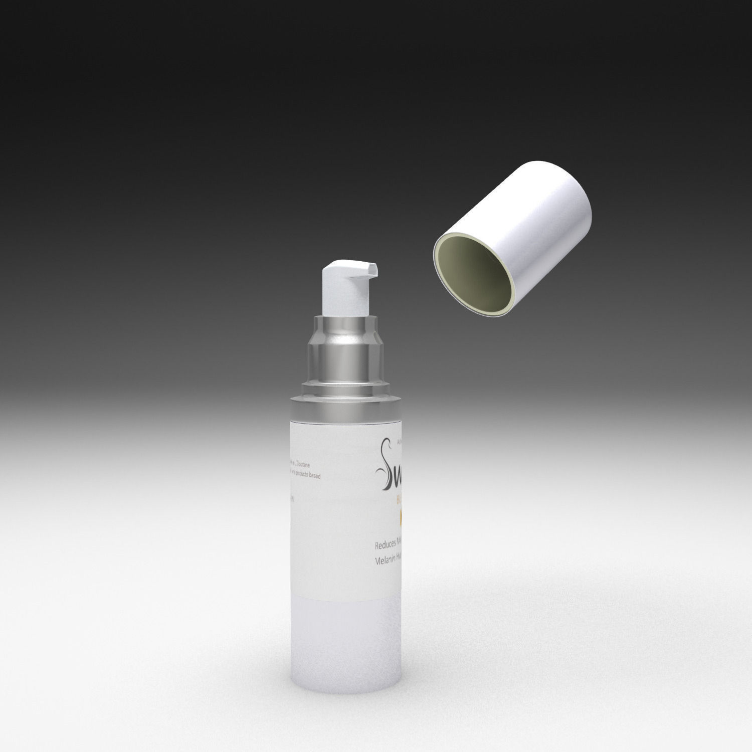 Cream bottle 3D model_13