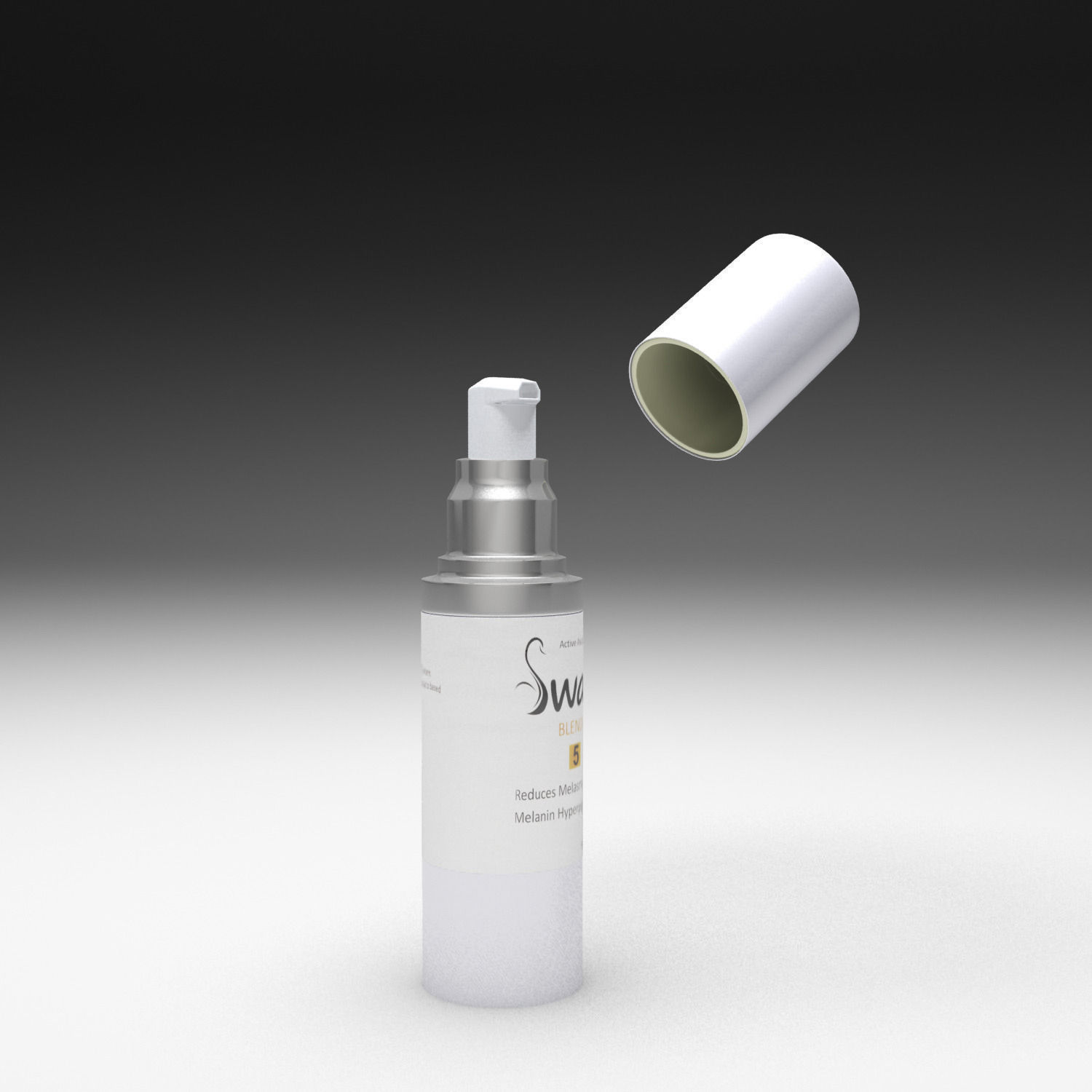 Cream bottle 3D model_10