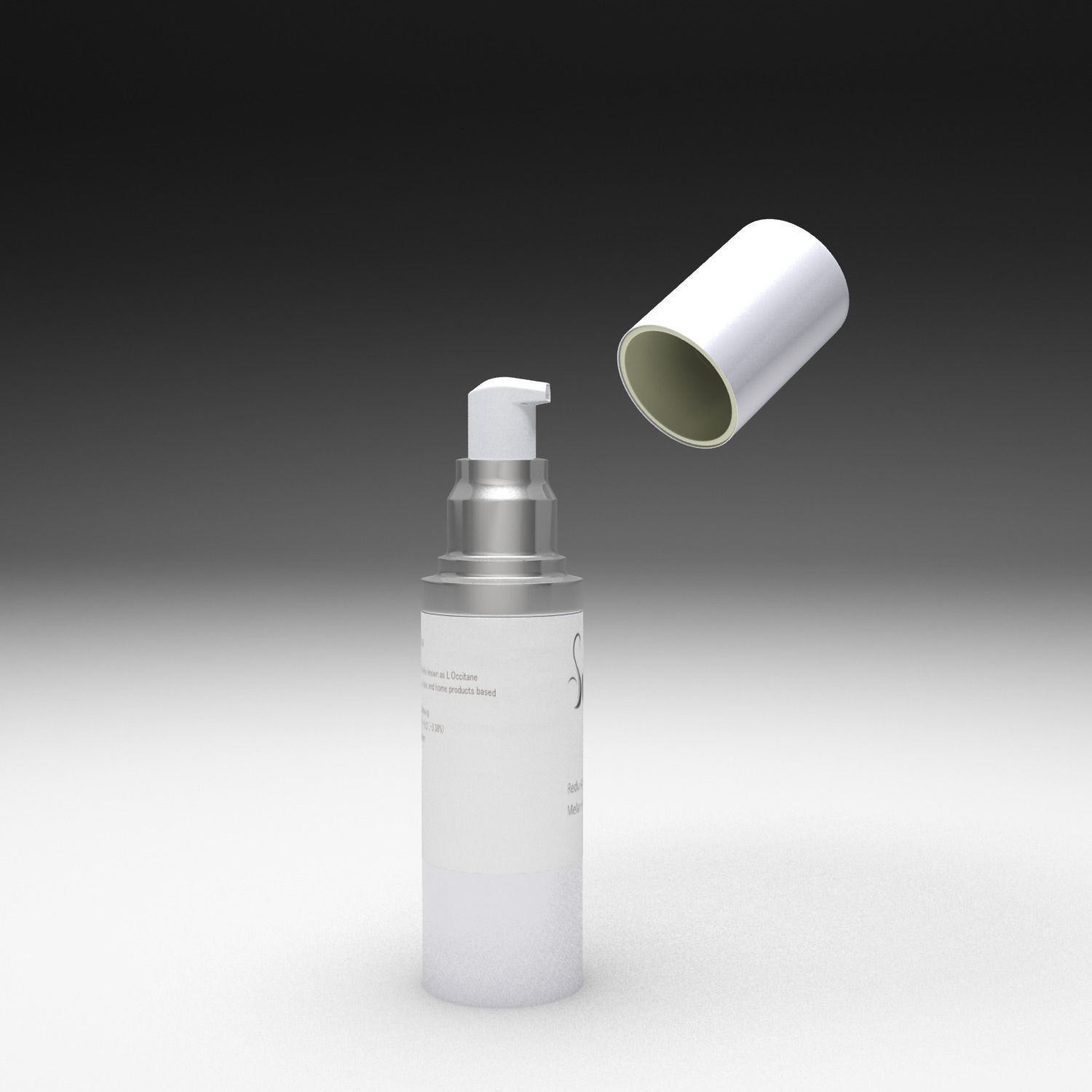 Cream bottle 3D model_11