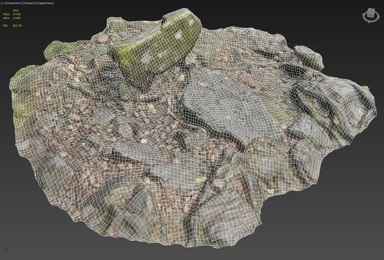 Ground stones D 3D model_6