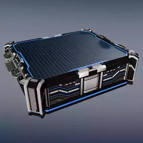 Sci-fi space hologram table 3D model