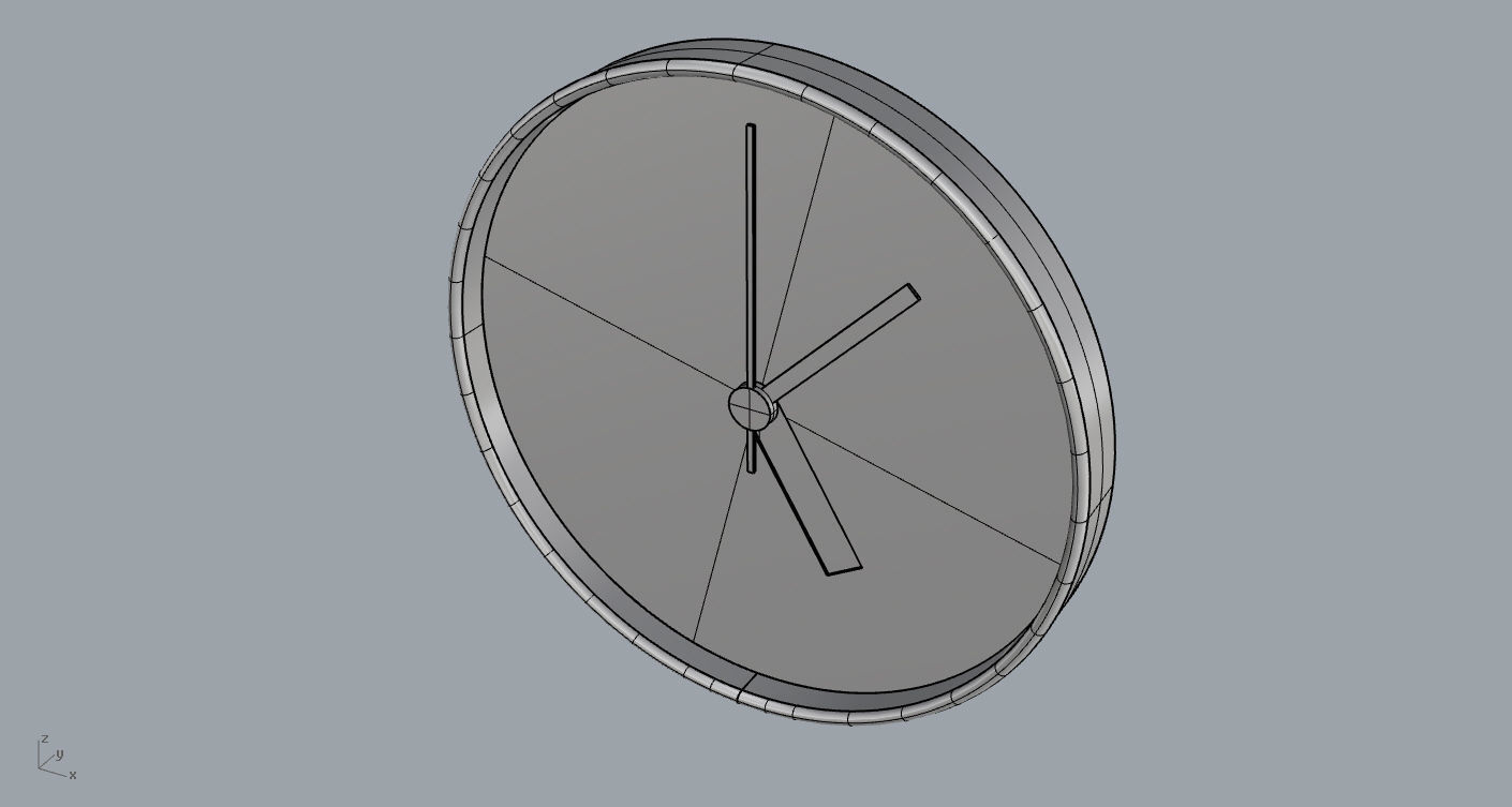 Wall Clock Free 3D model_2
