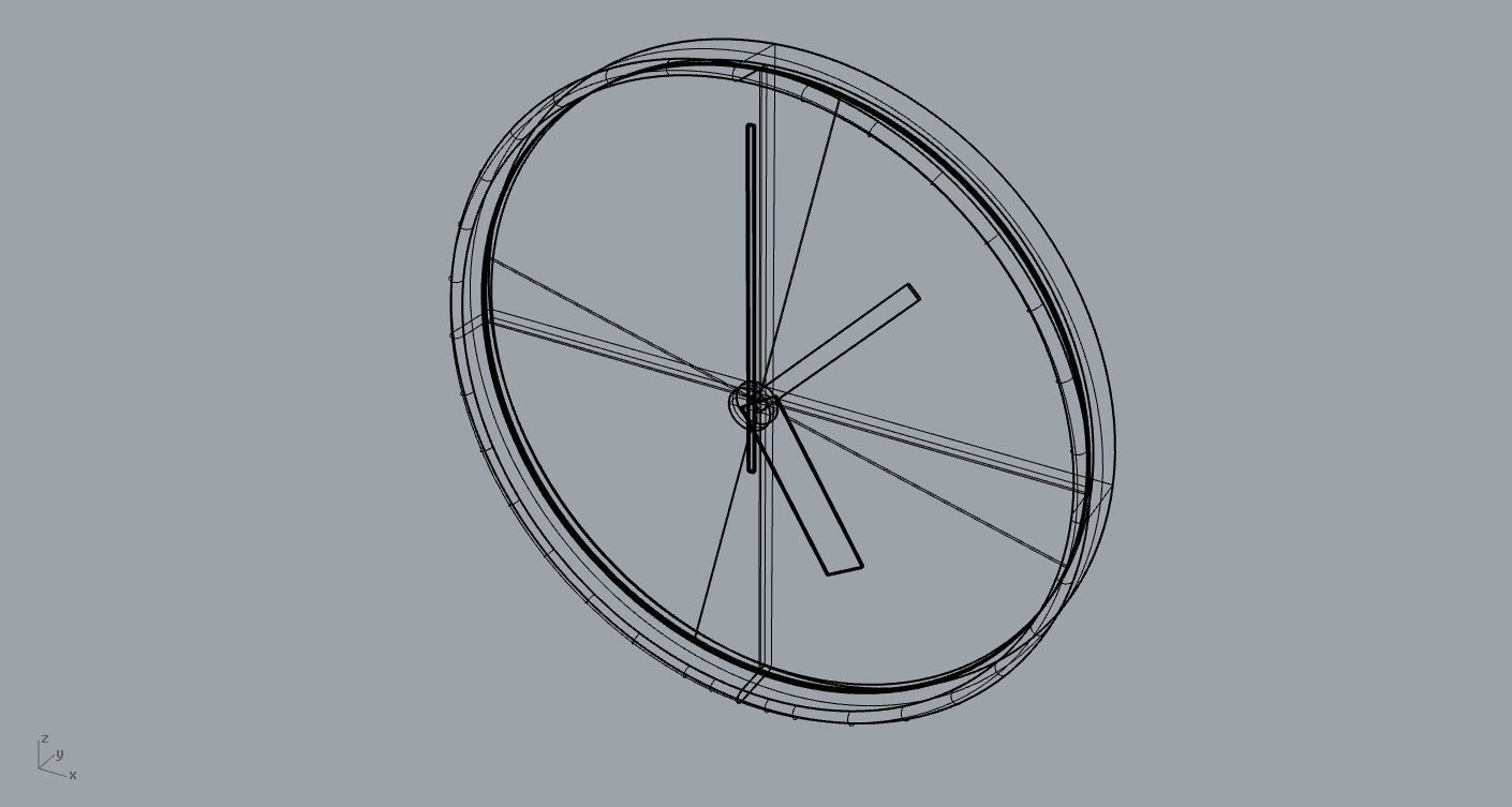 Wall Clock Free 3D model_3