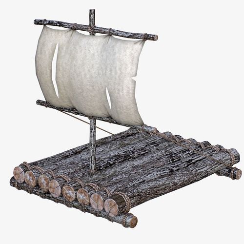 Life Raft Low-poly 3D model