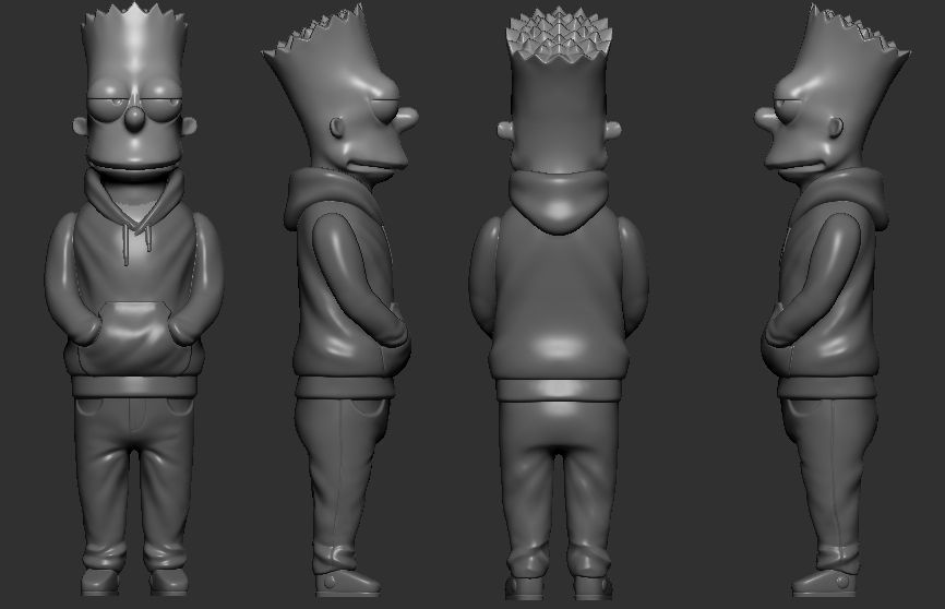 Bart Simpson 3D print model_2