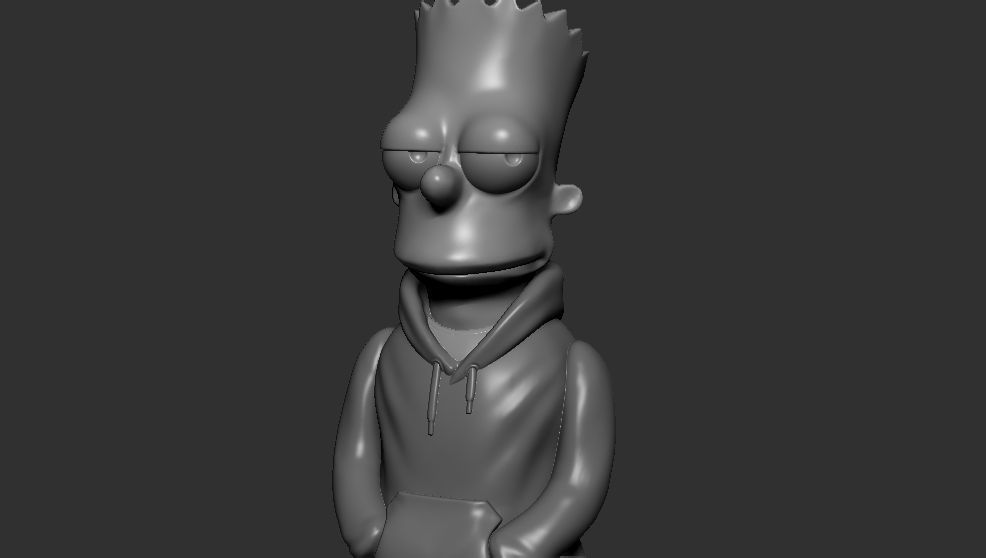 Bart Simpson 3D print model_3