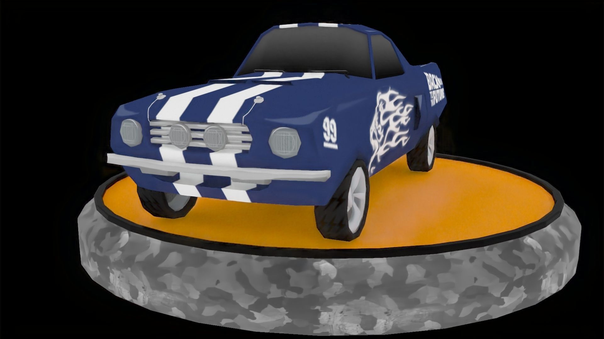Toon Cars Pack Low-poly 3D model_6