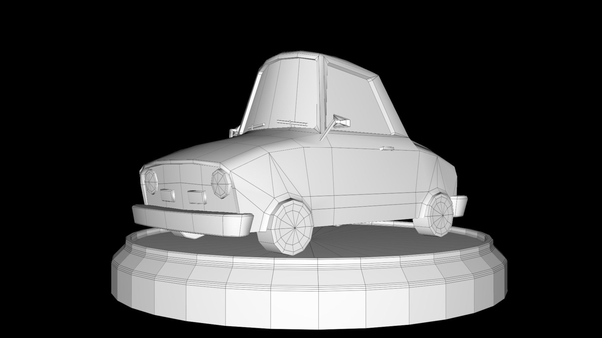 Toon Cars Pack Low-poly 3D model_11