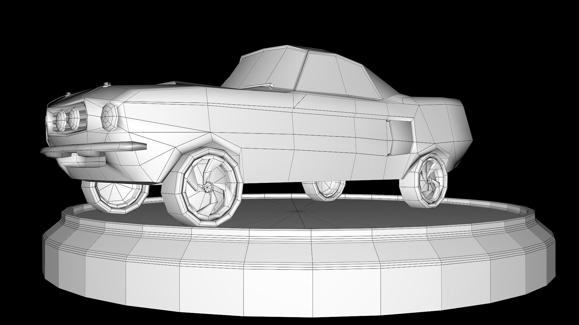 Toon Cars Pack Low-poly 3D model_9