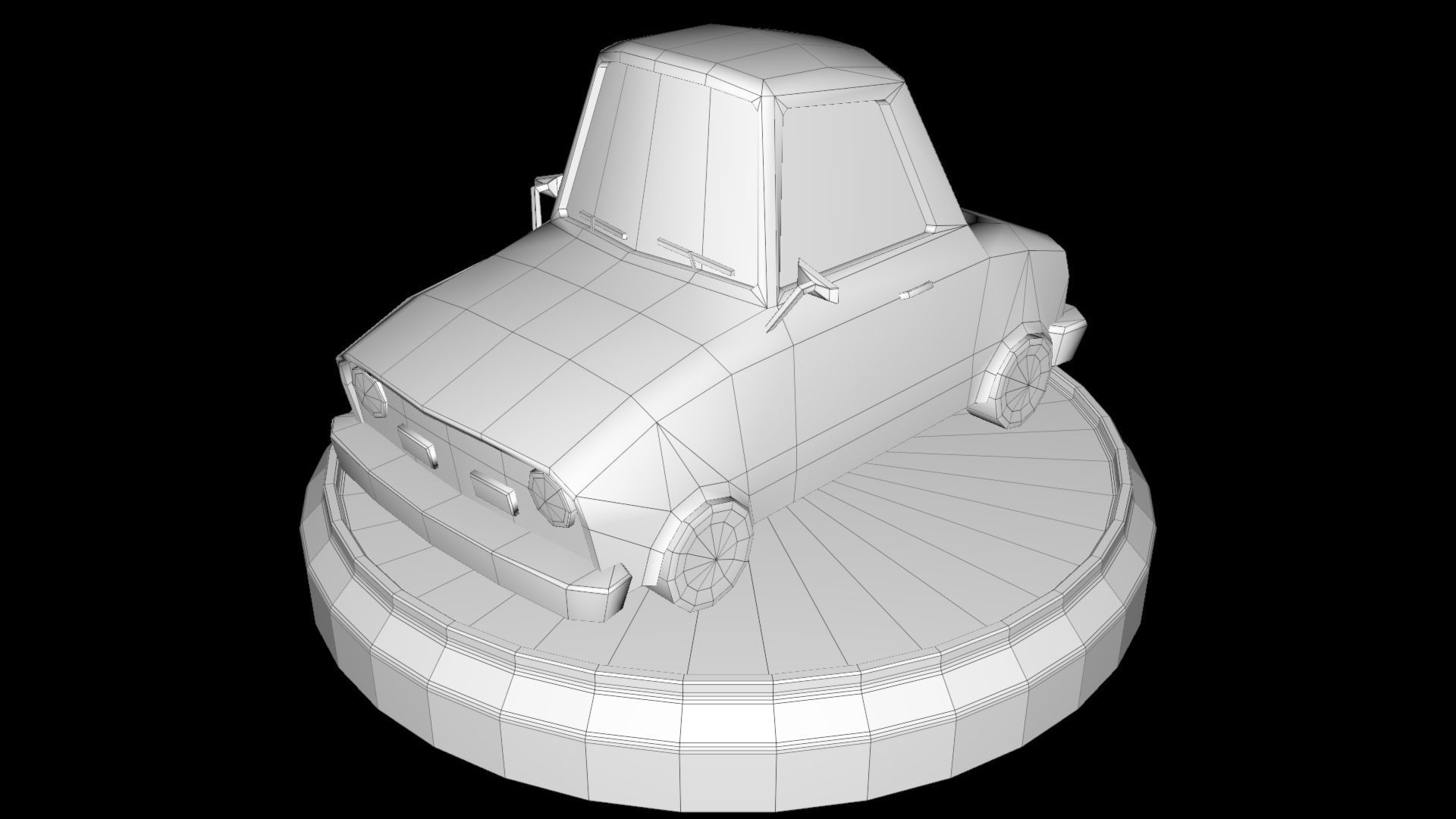 Toon Cars Pack Low-poly 3D model_7