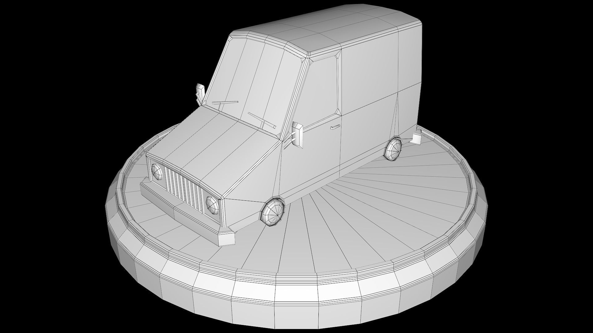 Toon Cars Pack Low-poly 3D model_34