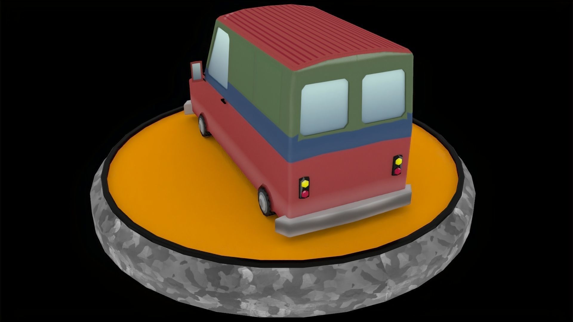 Toon Cars Pack Low-poly 3D model_36