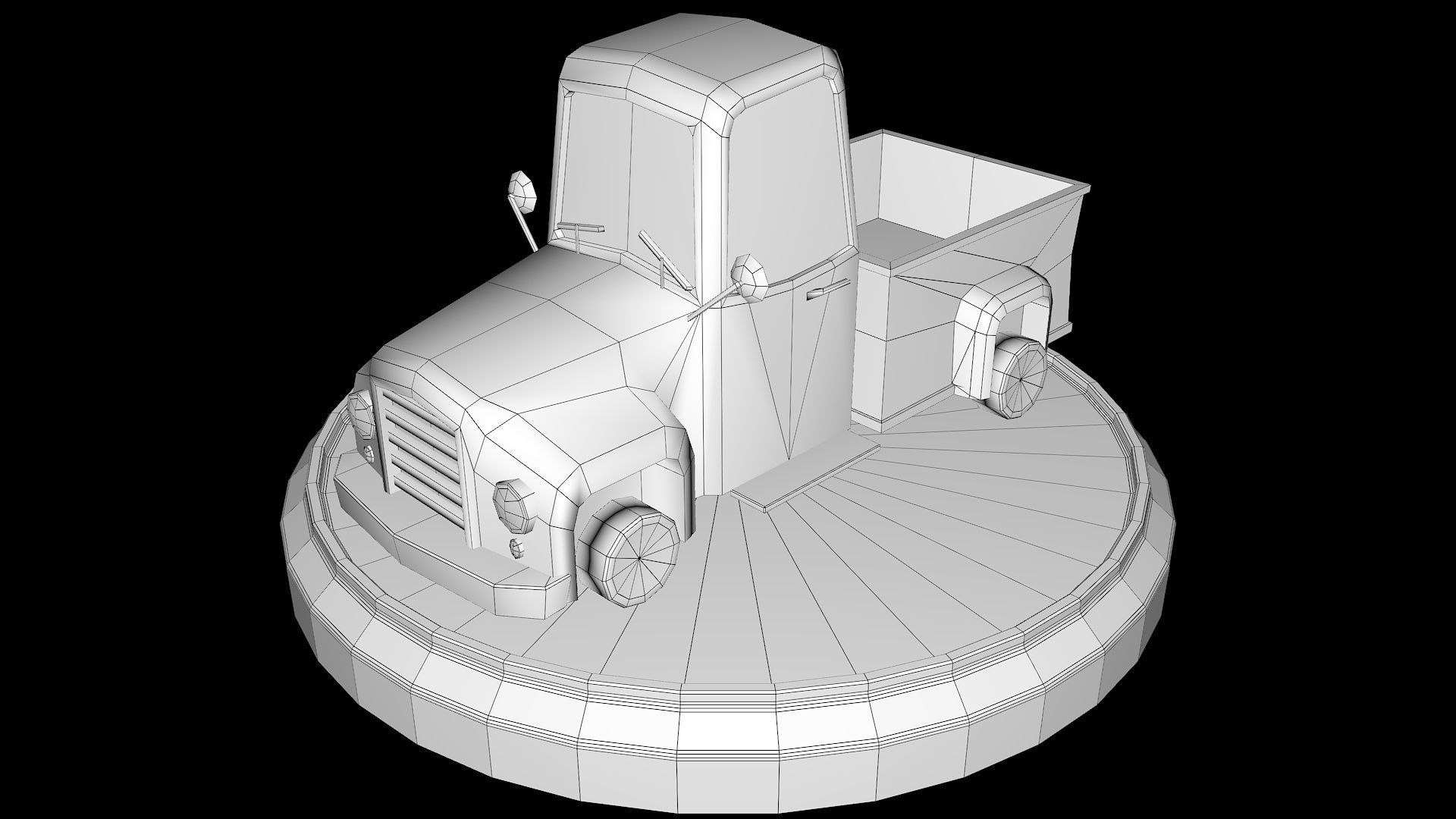 Toon Cars Pack Low-poly 3D model_35