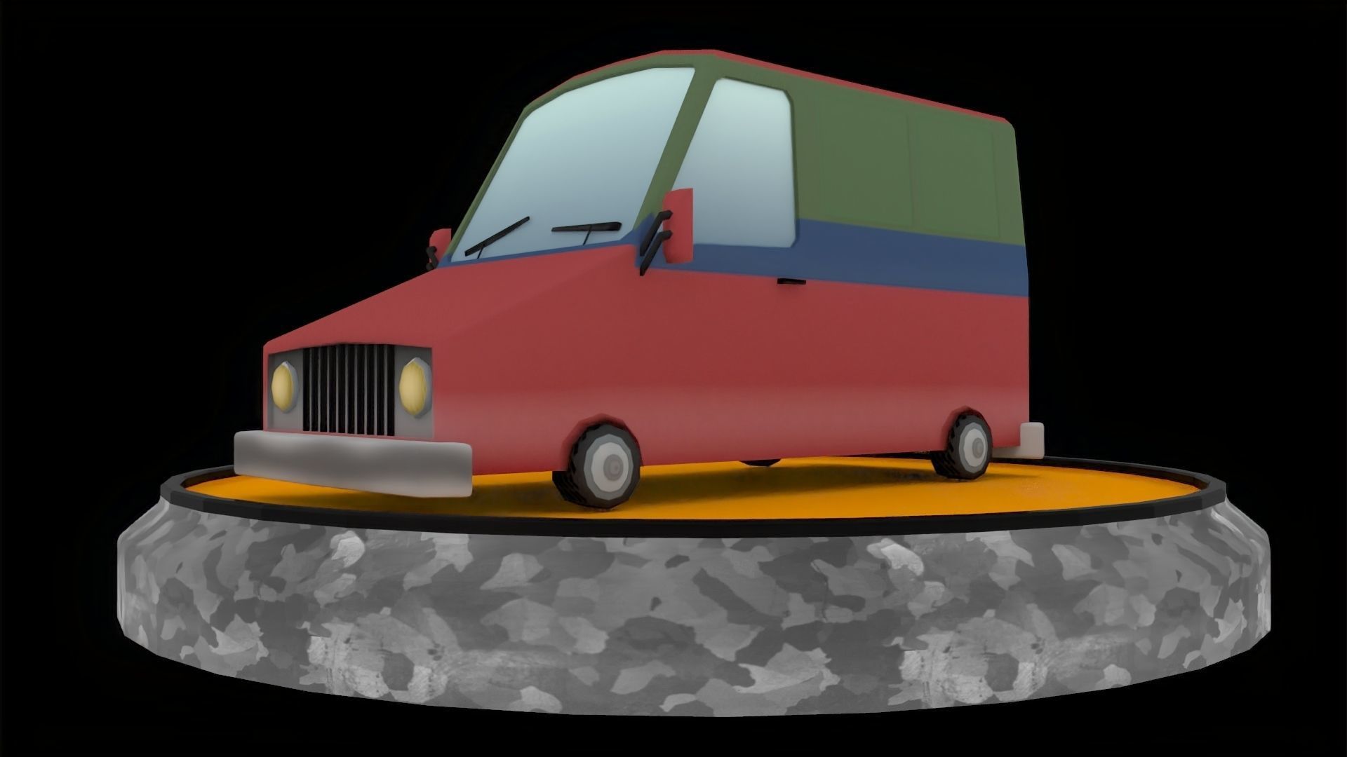 Toon Cars Pack Low-poly 3D model_38