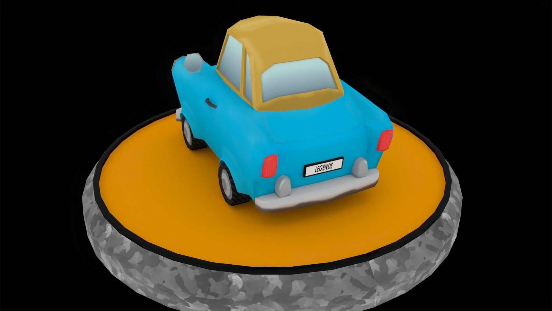 Toon Cars Pack Low-poly 3D model_16