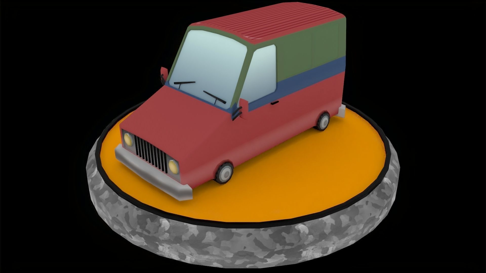 Toon Cars Pack Low-poly 3D model_29