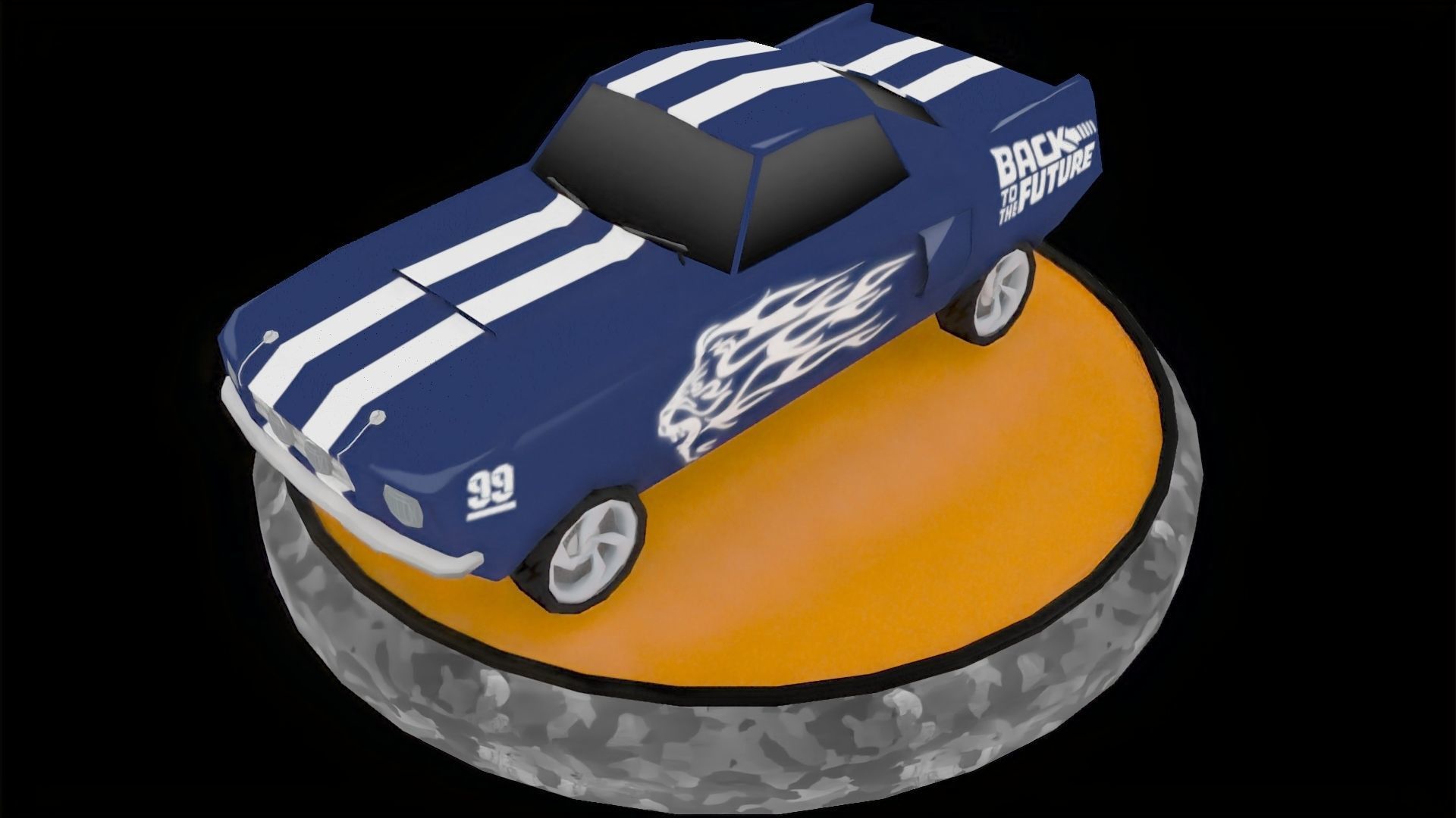 Toon Cars Pack Low-poly 3D model_8