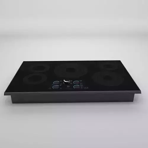 CooktopSam electric cooktop with four burners 3D model