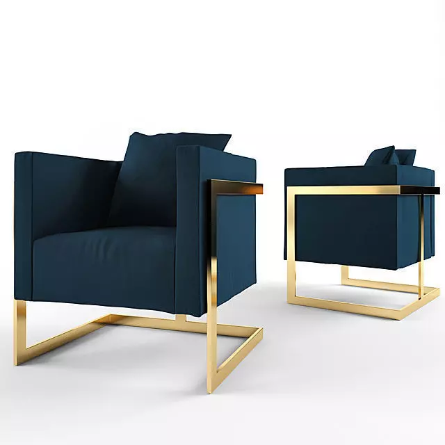 modern chair 3D model_0
