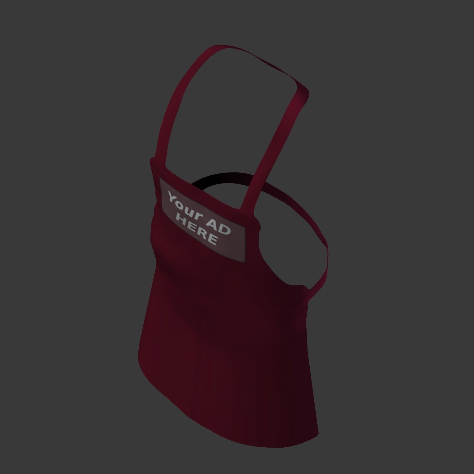 Apron Low-poly 3D model_11