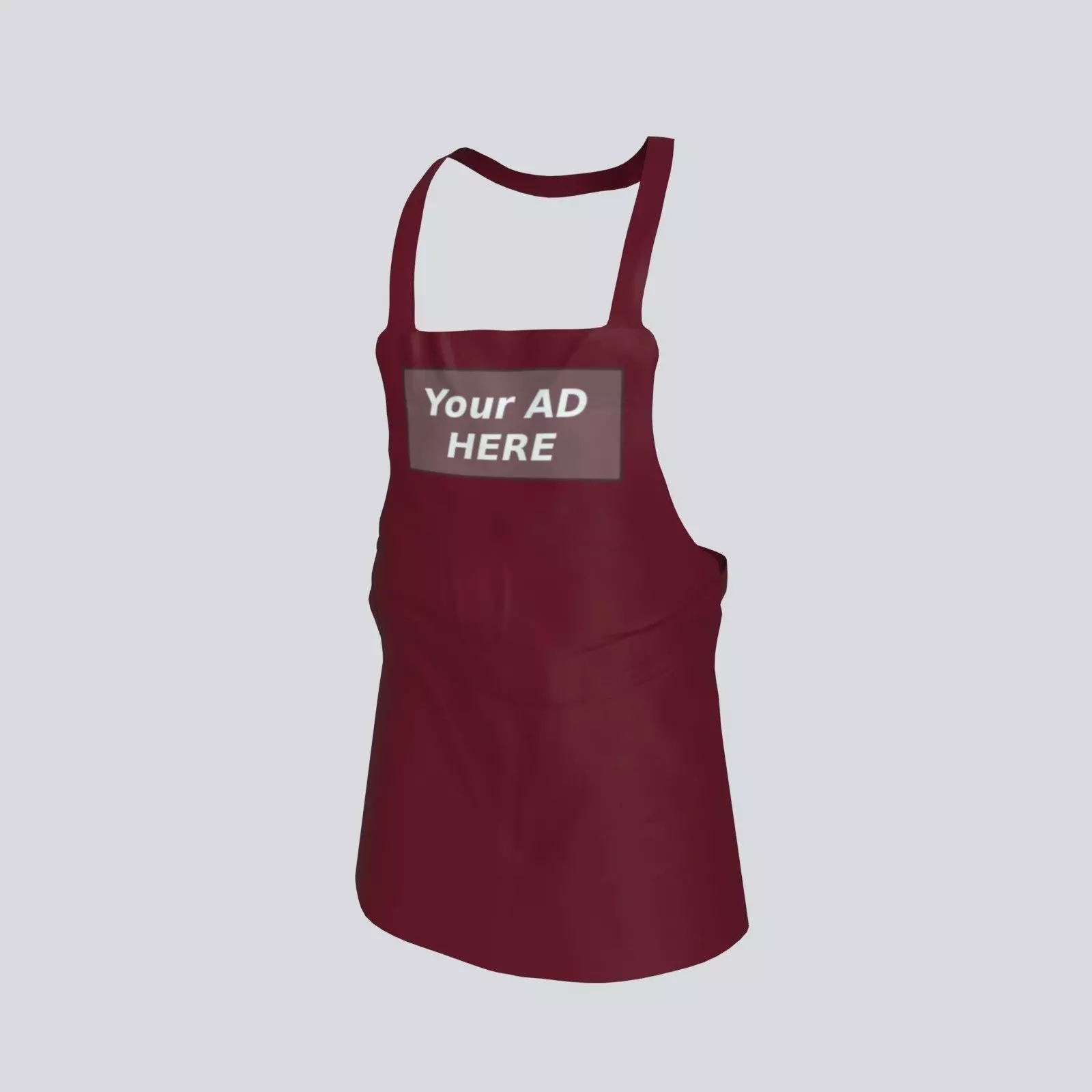 Apron Low-poly 3D model_0