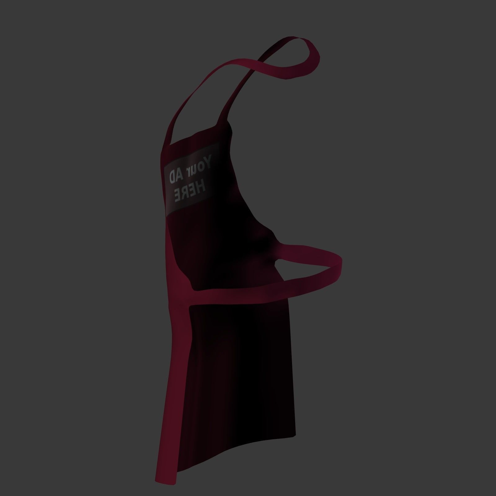 Apron Low-poly 3D model_13