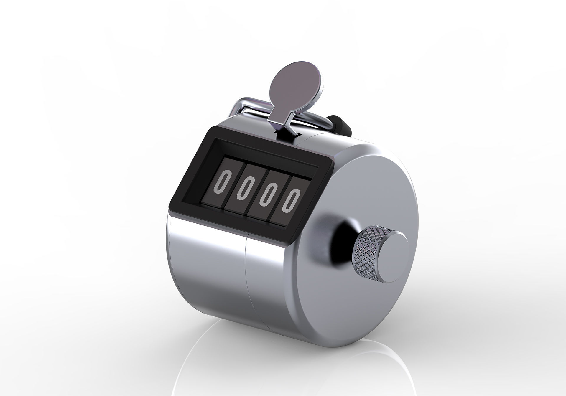 Tally counter  3D model_2