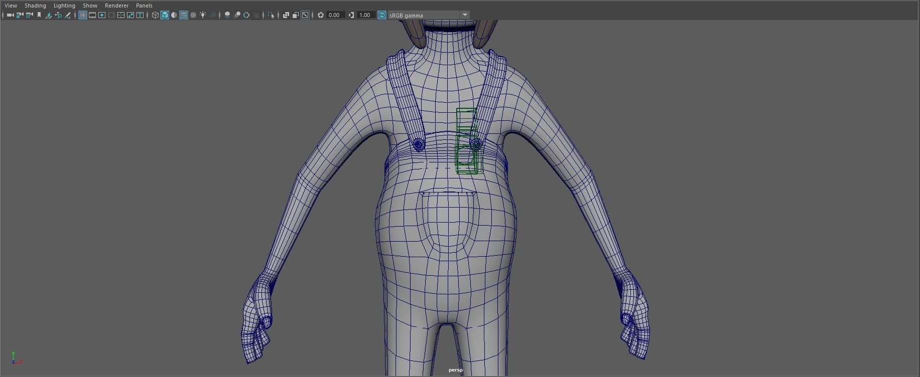 Cartoon Redneck Rigged Low-poly 3D model_18