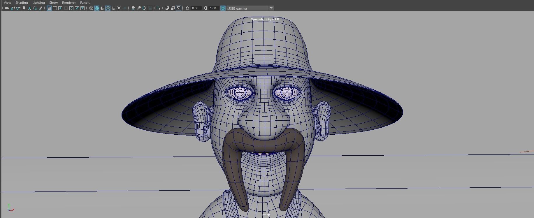 Cartoon Redneck Rigged Low-poly 3D model_16