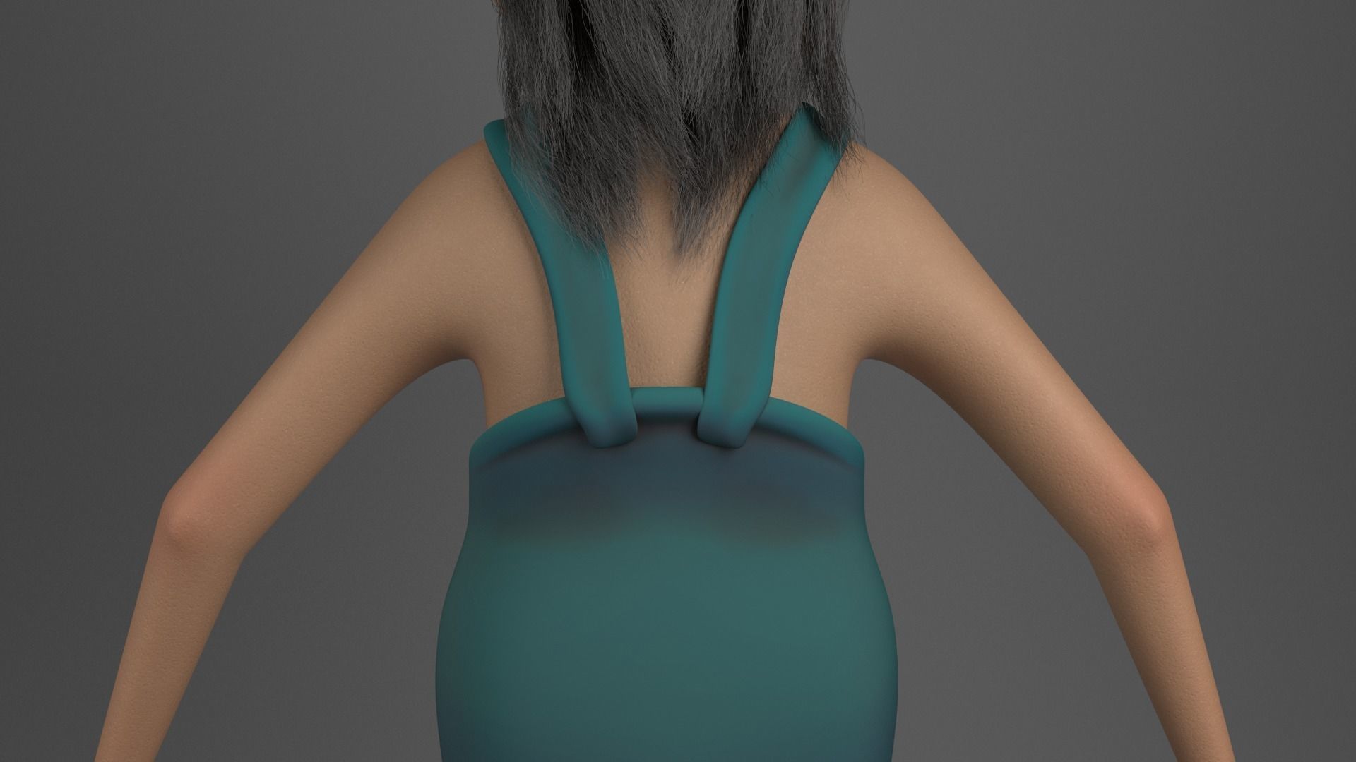 Cartoon Redneck Rigged Low-poly 3D model_24